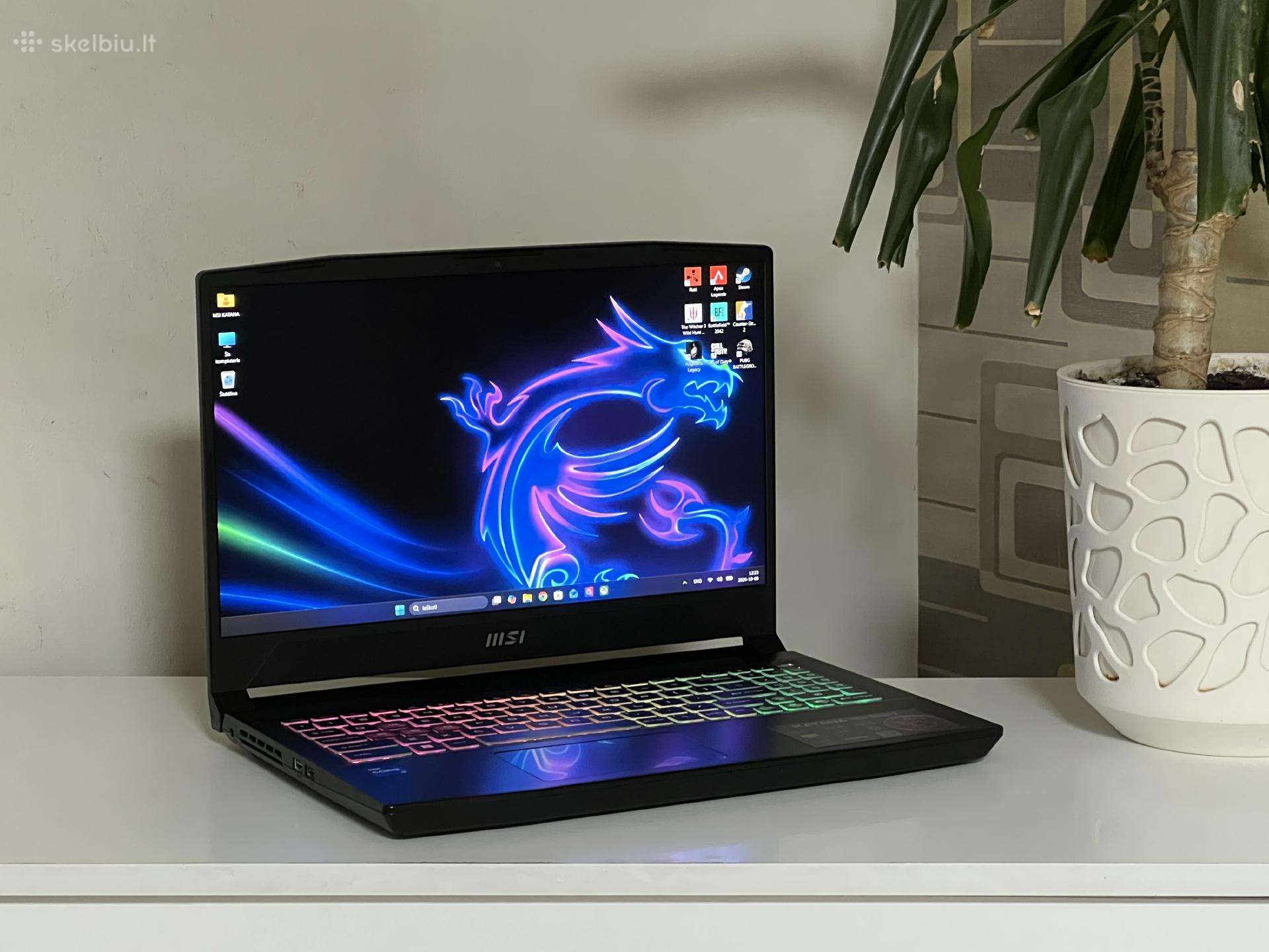 Parduodamas Msi Katana su Rtx 4070, I7-12k, 1tb.