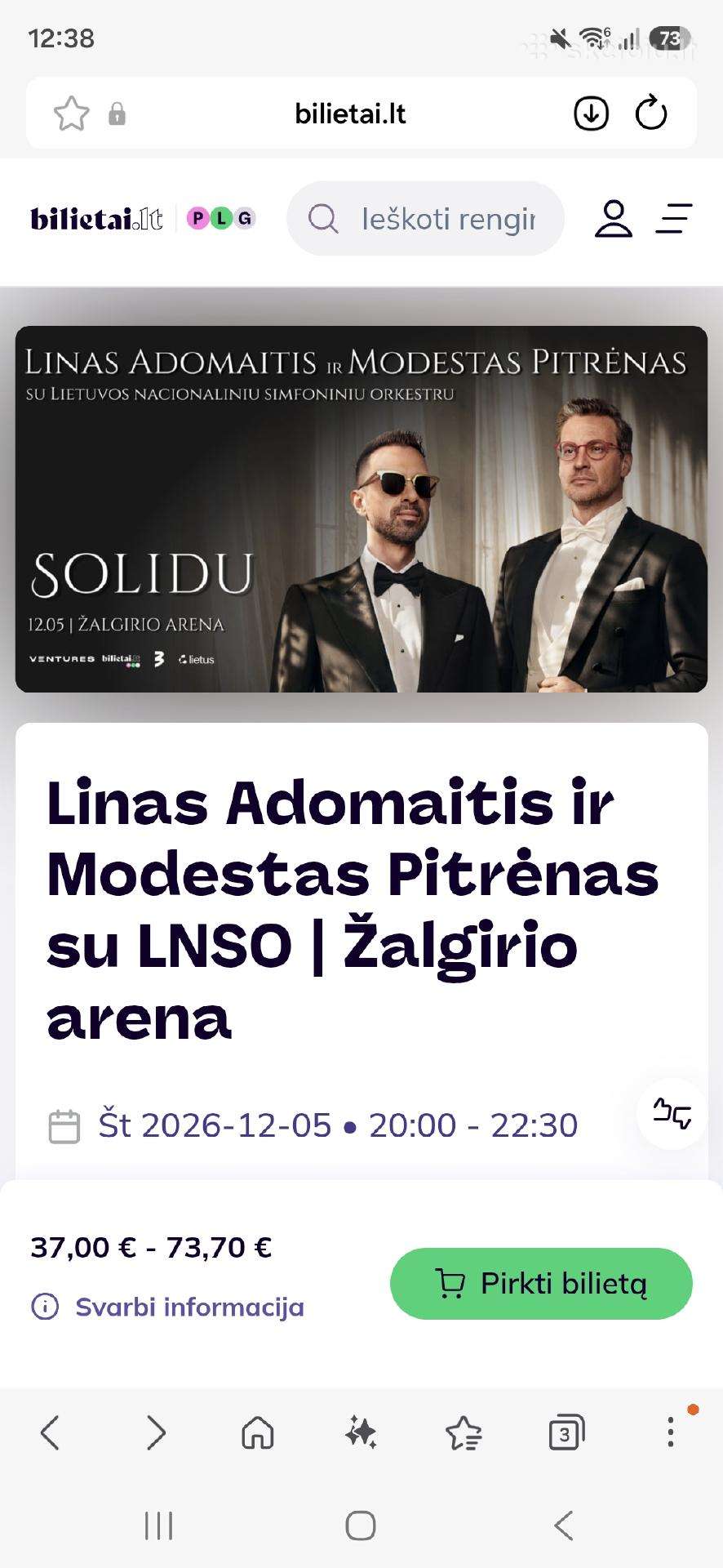 Lino Adomaičio koncertas!