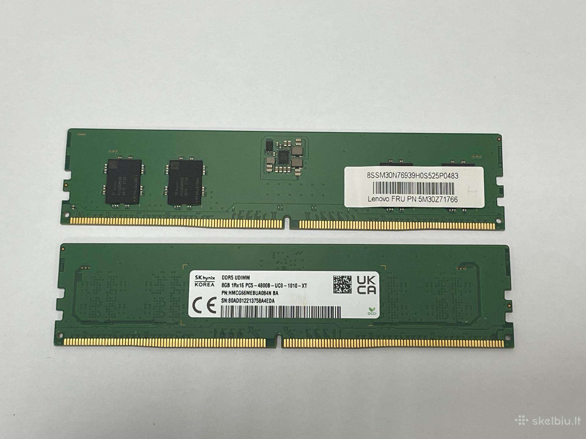 16gb (2x8gb) Ddr5 4800b Skhynix su garantija