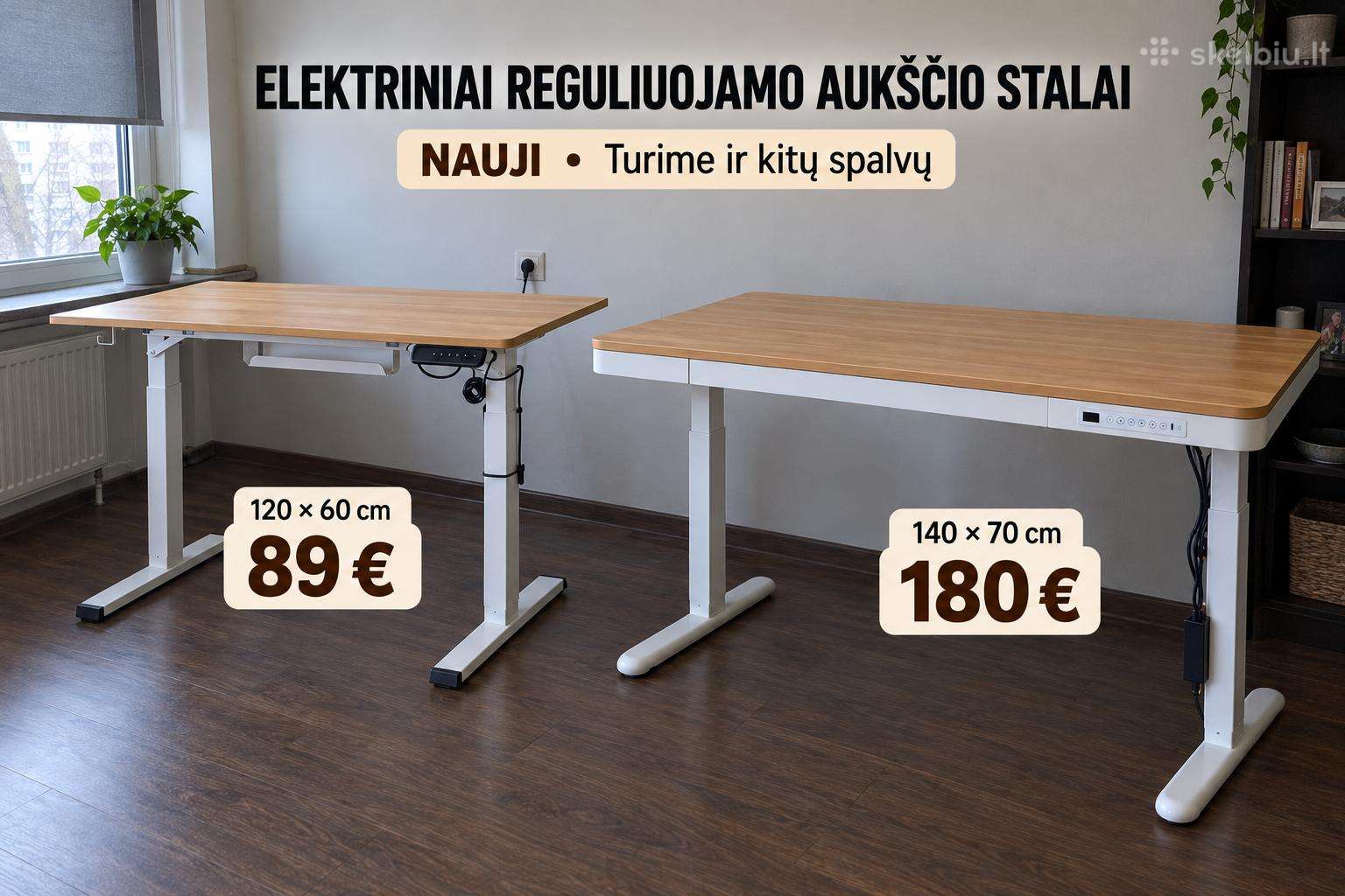 Stalas reguliuojamo aukscio kede ergonomine