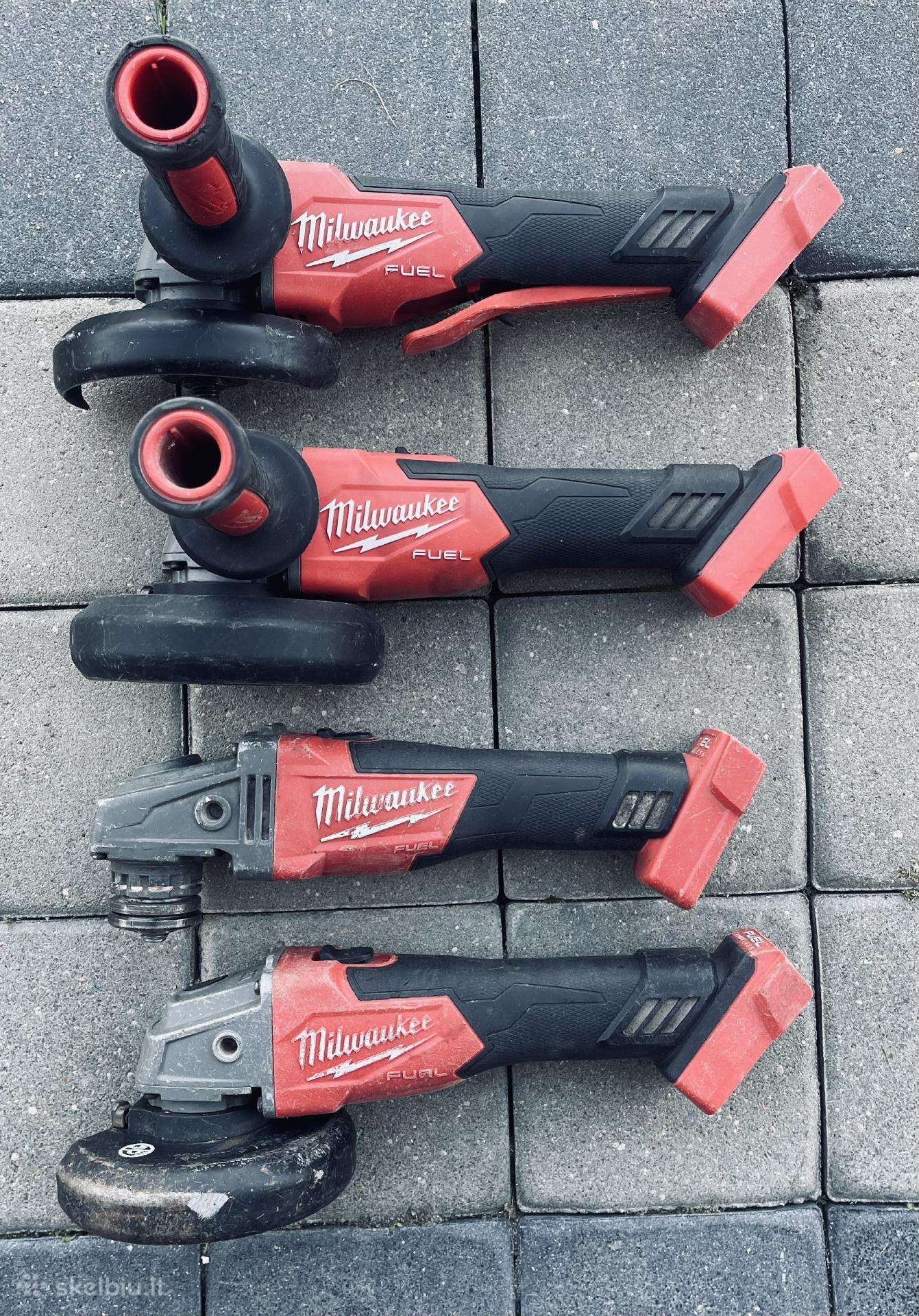 Milwaukee, Makita šlifuokliai