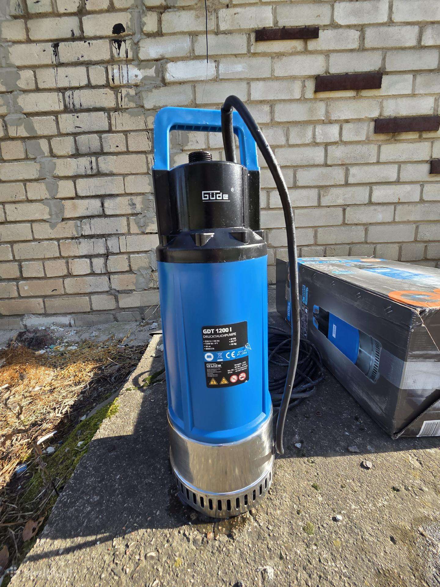Güde Gdt 1200 I – 1200 W vandens siurblys