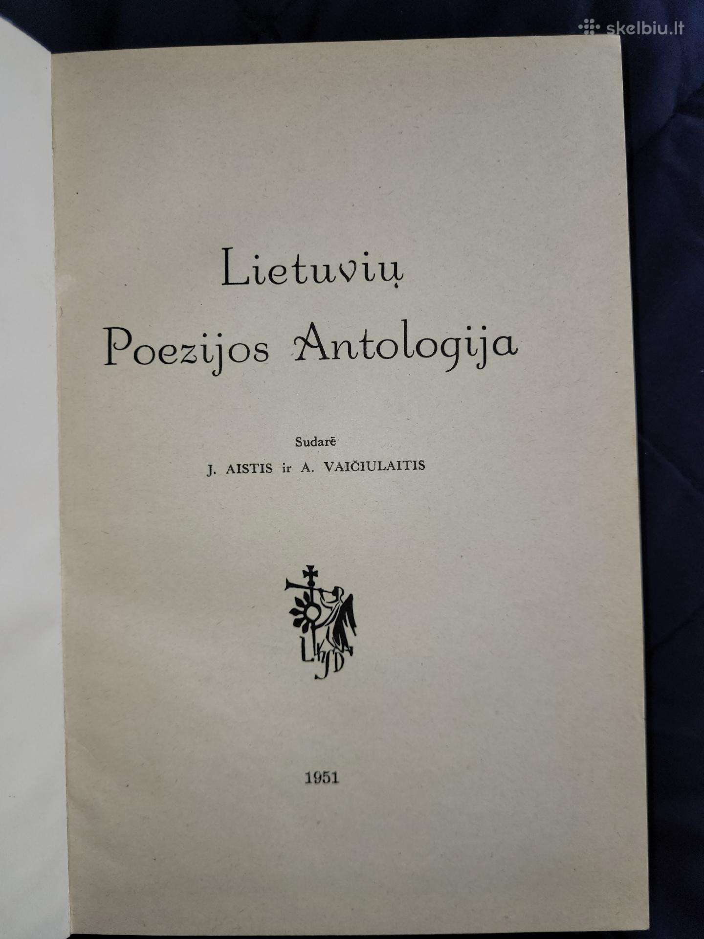 Lietuvių poezijos antologijavaičiulaitis, 1951