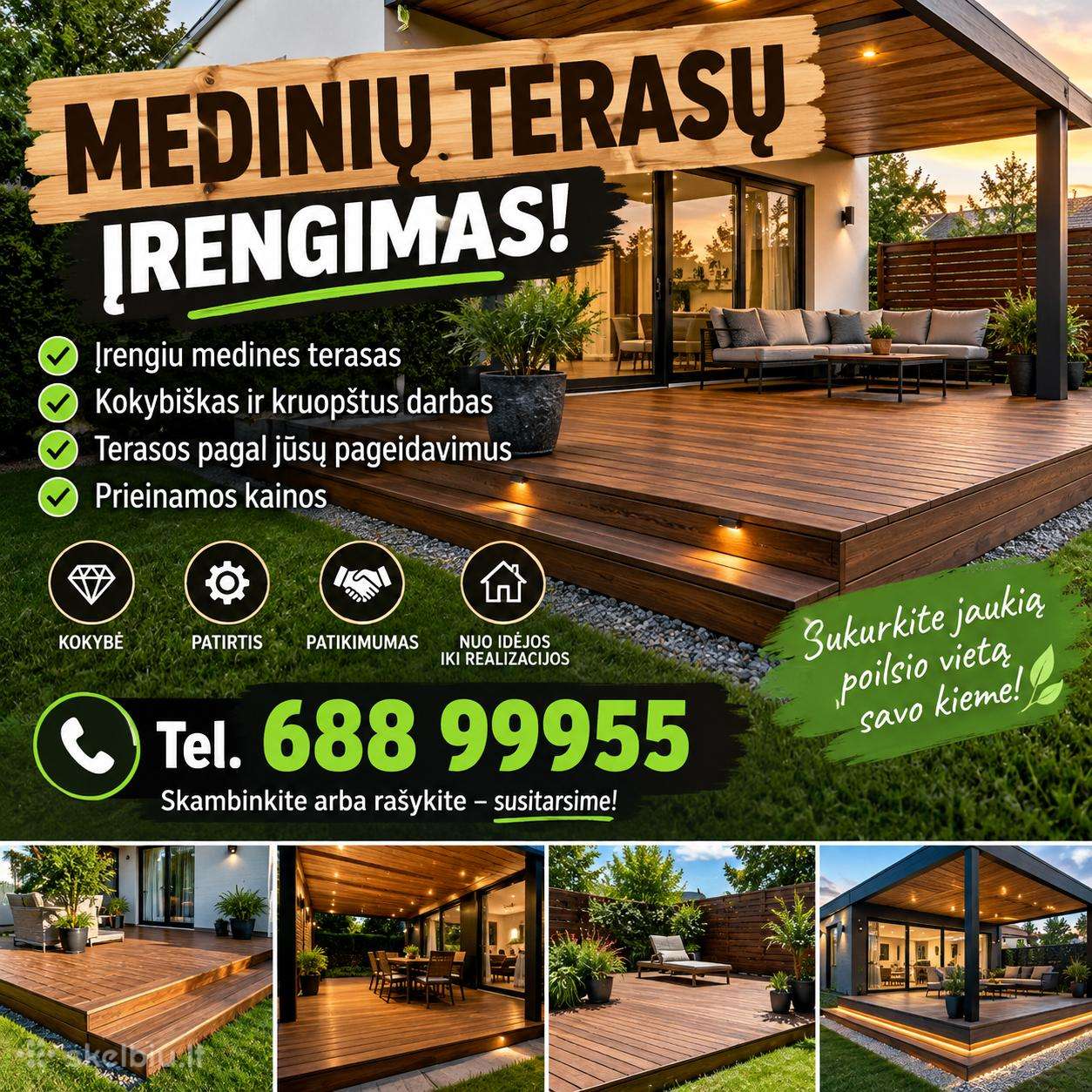 Terasų įrengimas