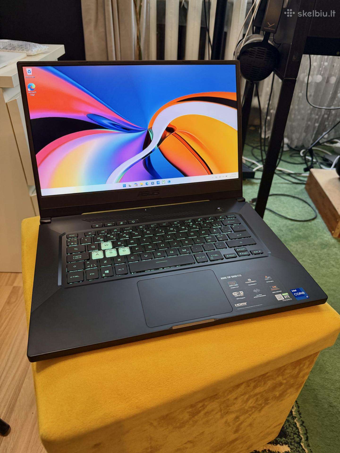 Galingas Asus Tuf F15 nešiojamas kompiuteris