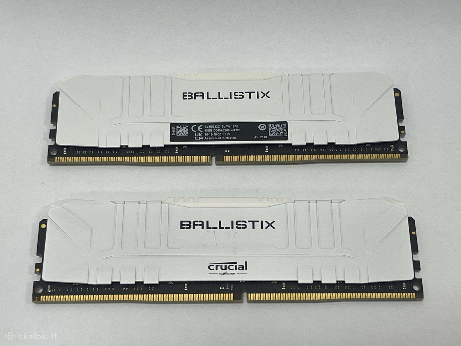 32gb (2x16gb) Ddr4 Crucial Ballistix su garantija