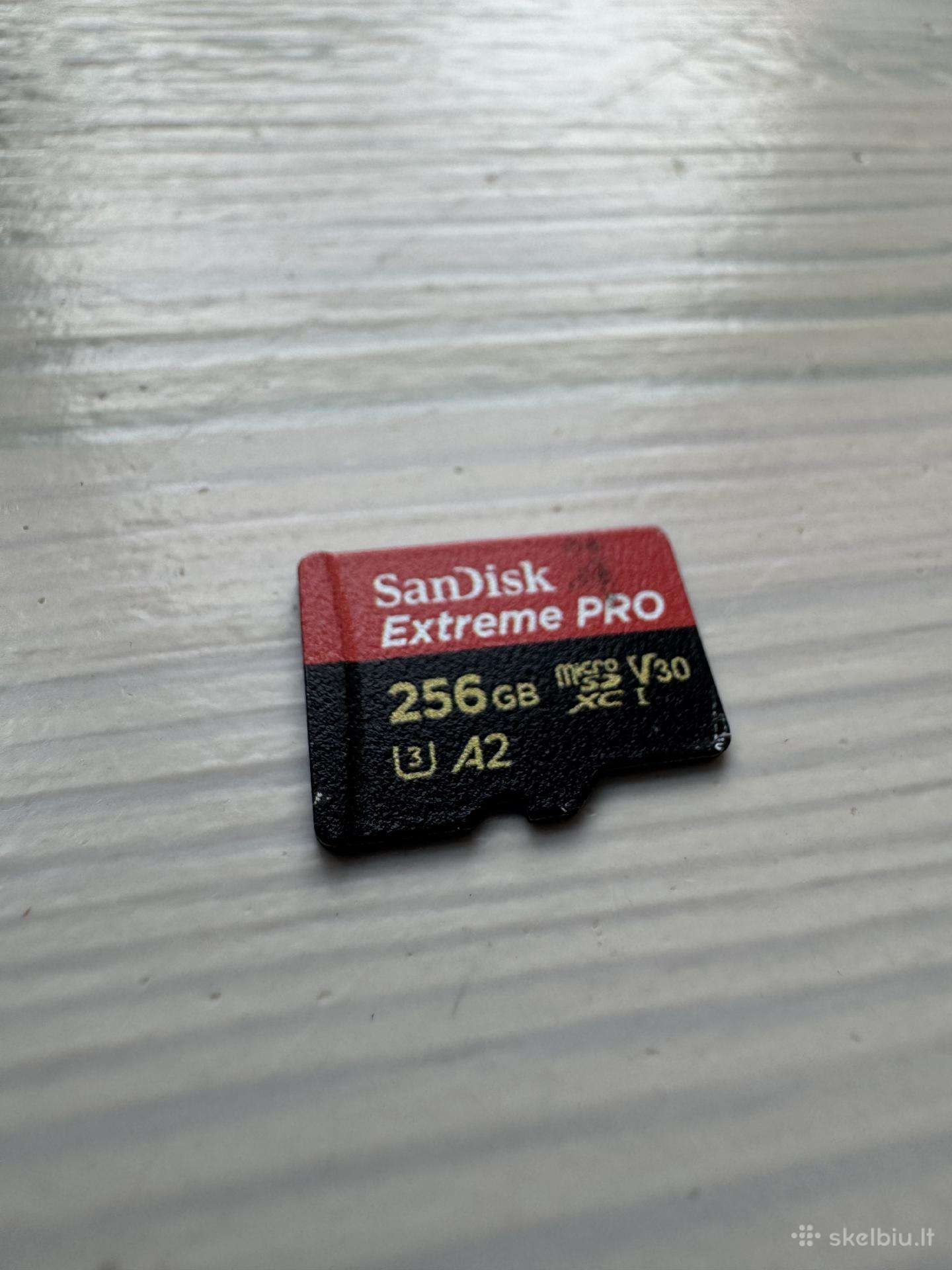 Sandisk Extreme Pro microsd 256gb A2 V30