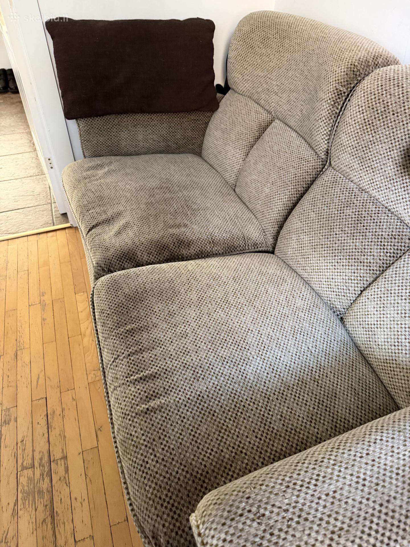 Dvivietė sofa ir fotelis