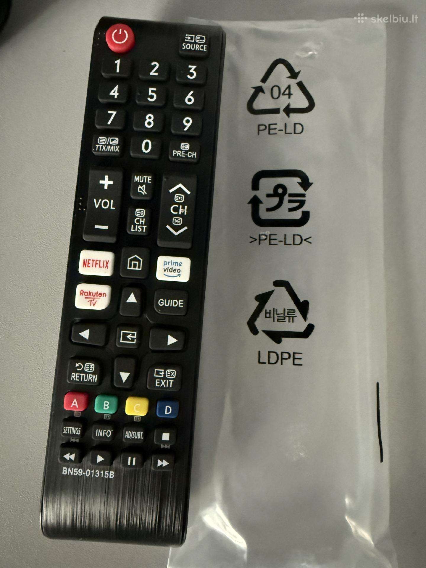 Dovanoju naują Samsung TV pultelį.