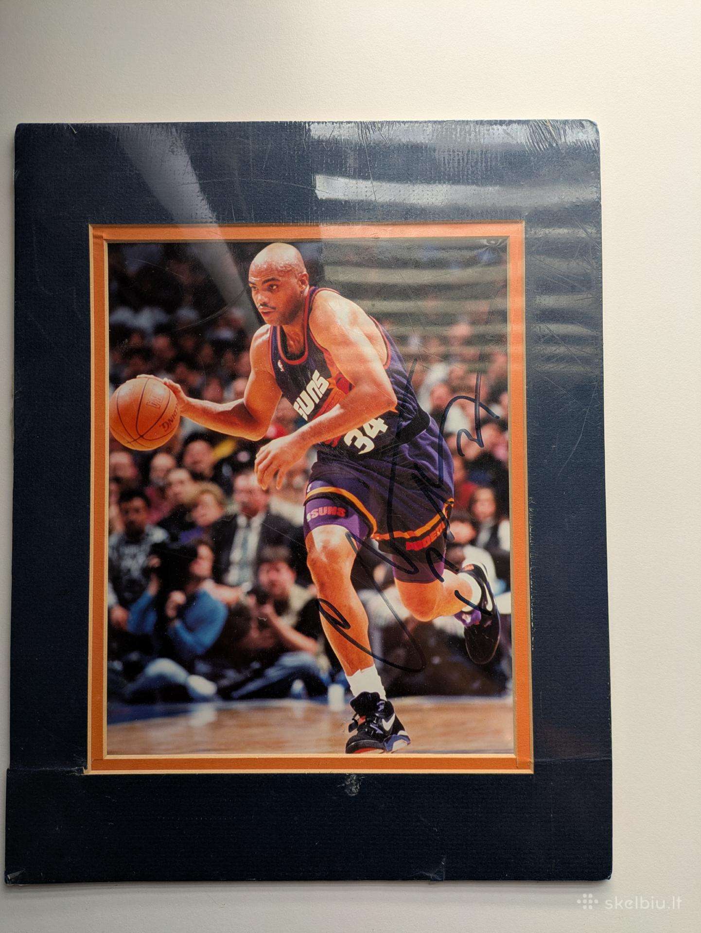 Charles barkley 1995m nuotrauka su sertifikatu