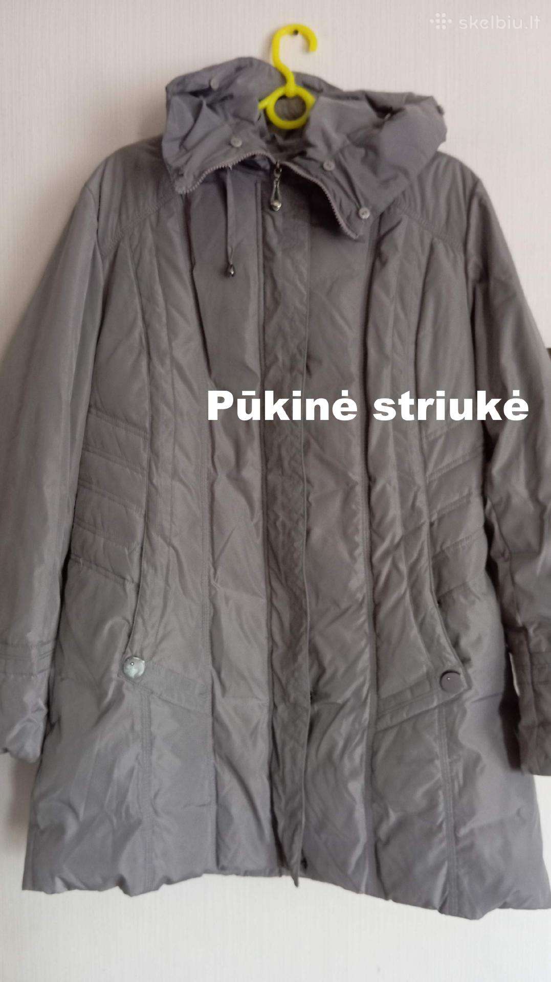 Pūkinė striukė-palttas (90% pūkai, XL/XXL)