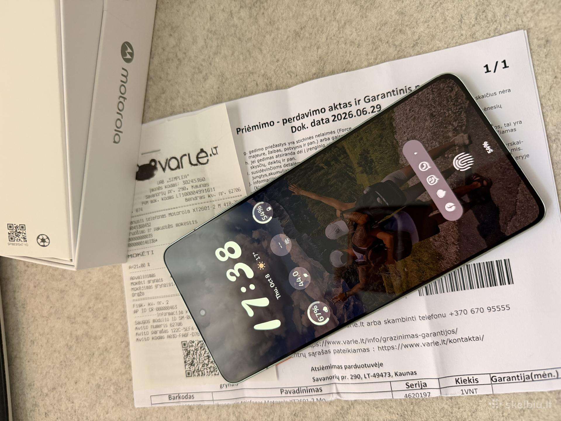 Motorola Edge 70 512gb – garantija, pilnas komplek