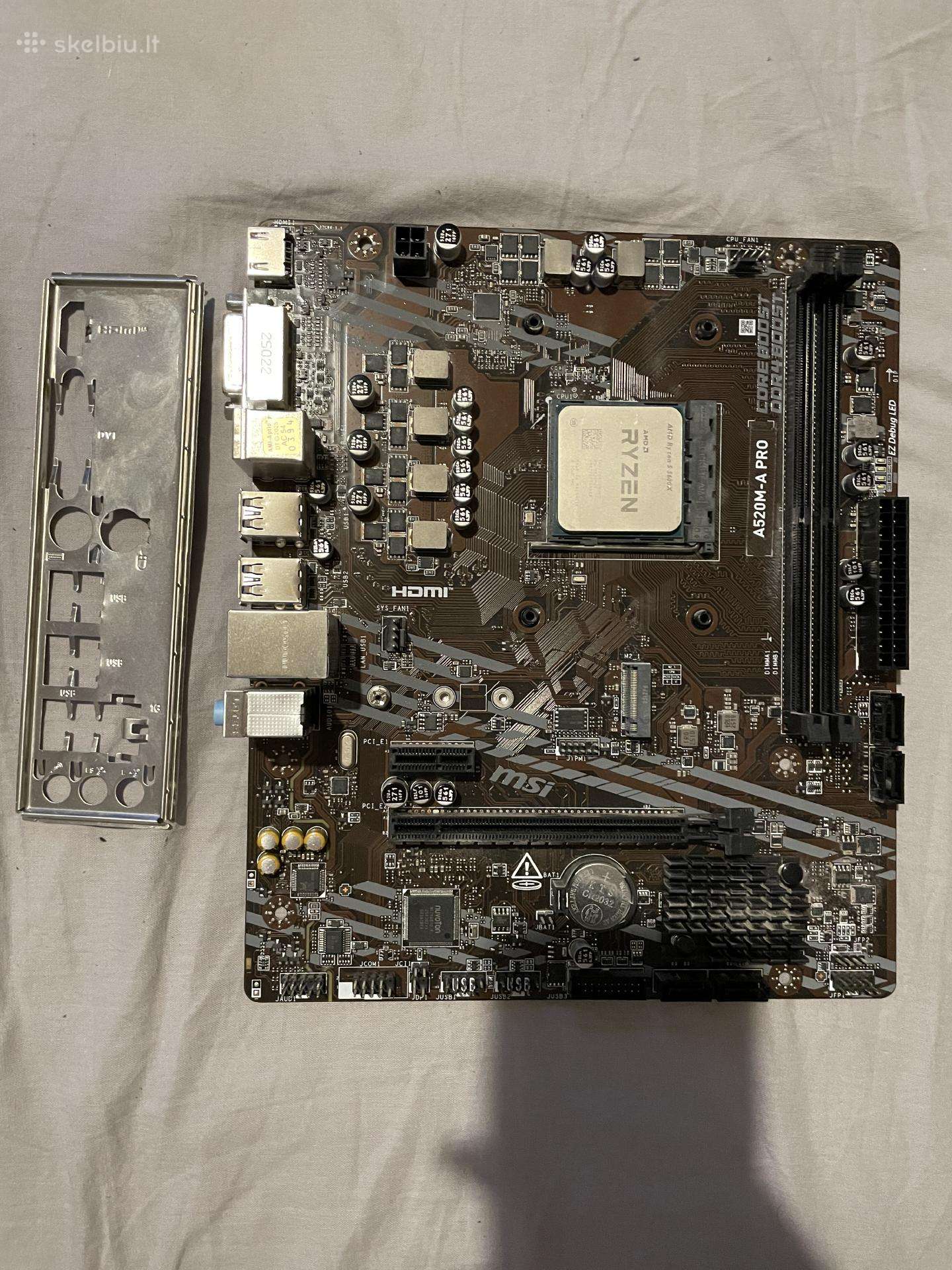 Amd Ryzen 5 5600x + Msi A520m-a Pro combo