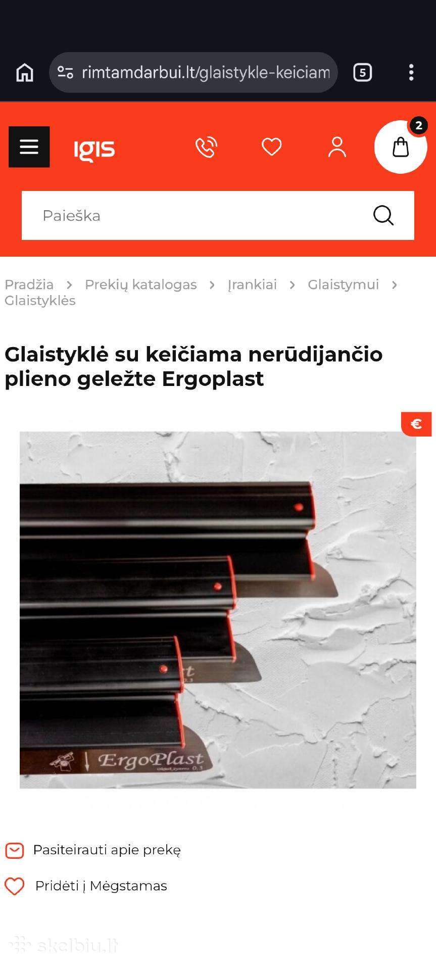 Glaistykles Oleinik Ergo plast