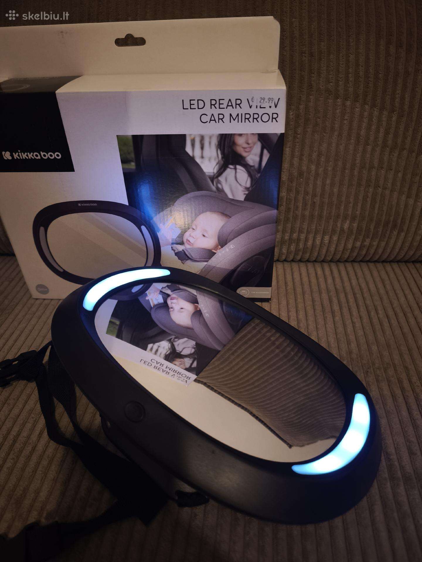 Kikkaboo LED“ galinio vaizdo veidrodėlis