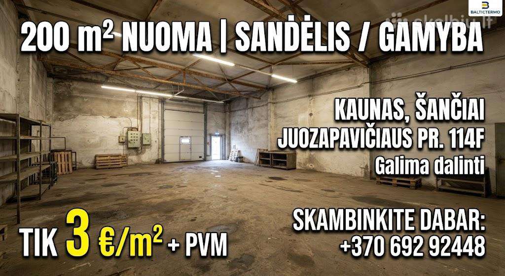 Nuomojamos 200 kv. m.