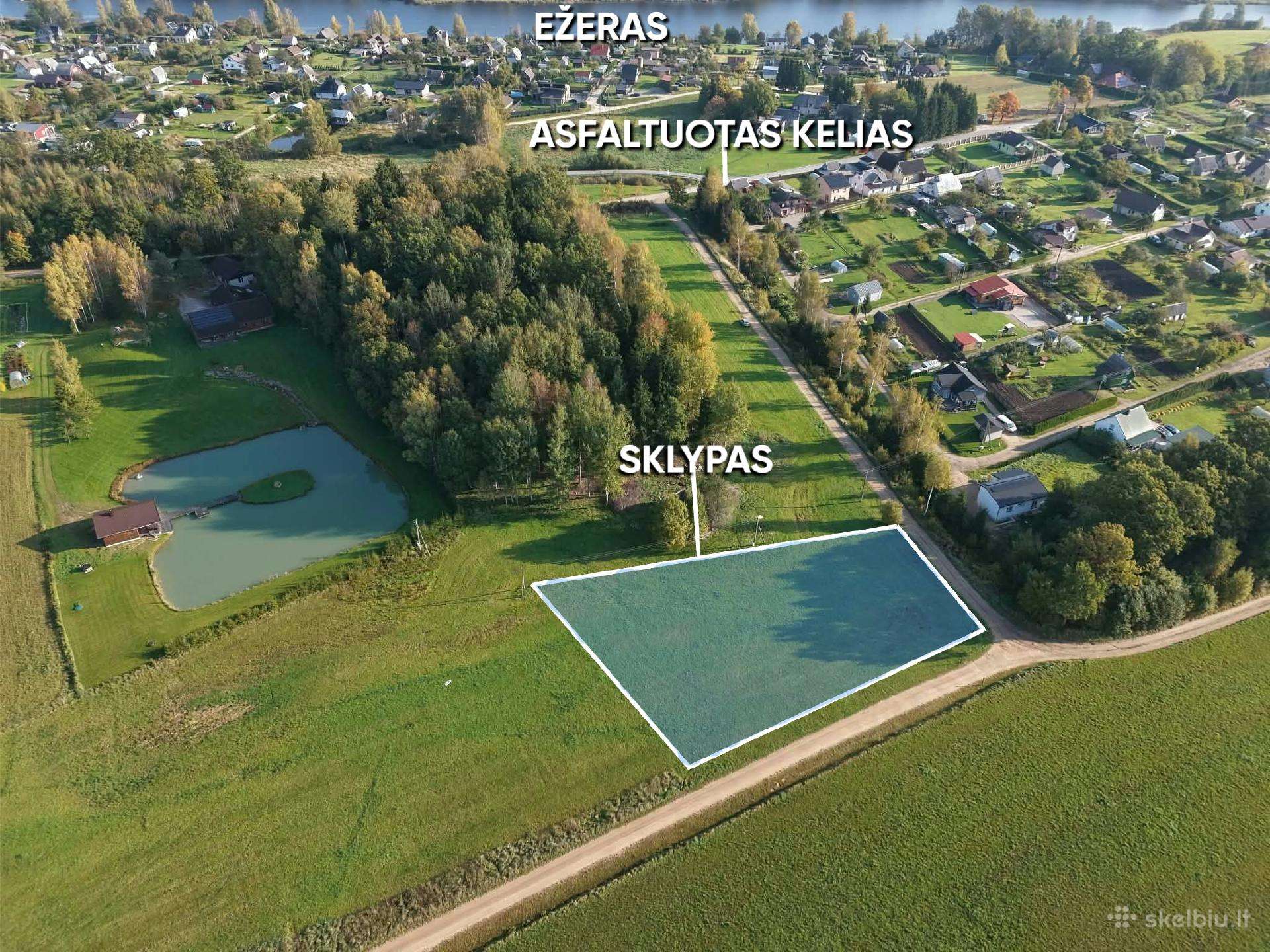 Pigiai kraštinis 25.72a sklypas namo statybai