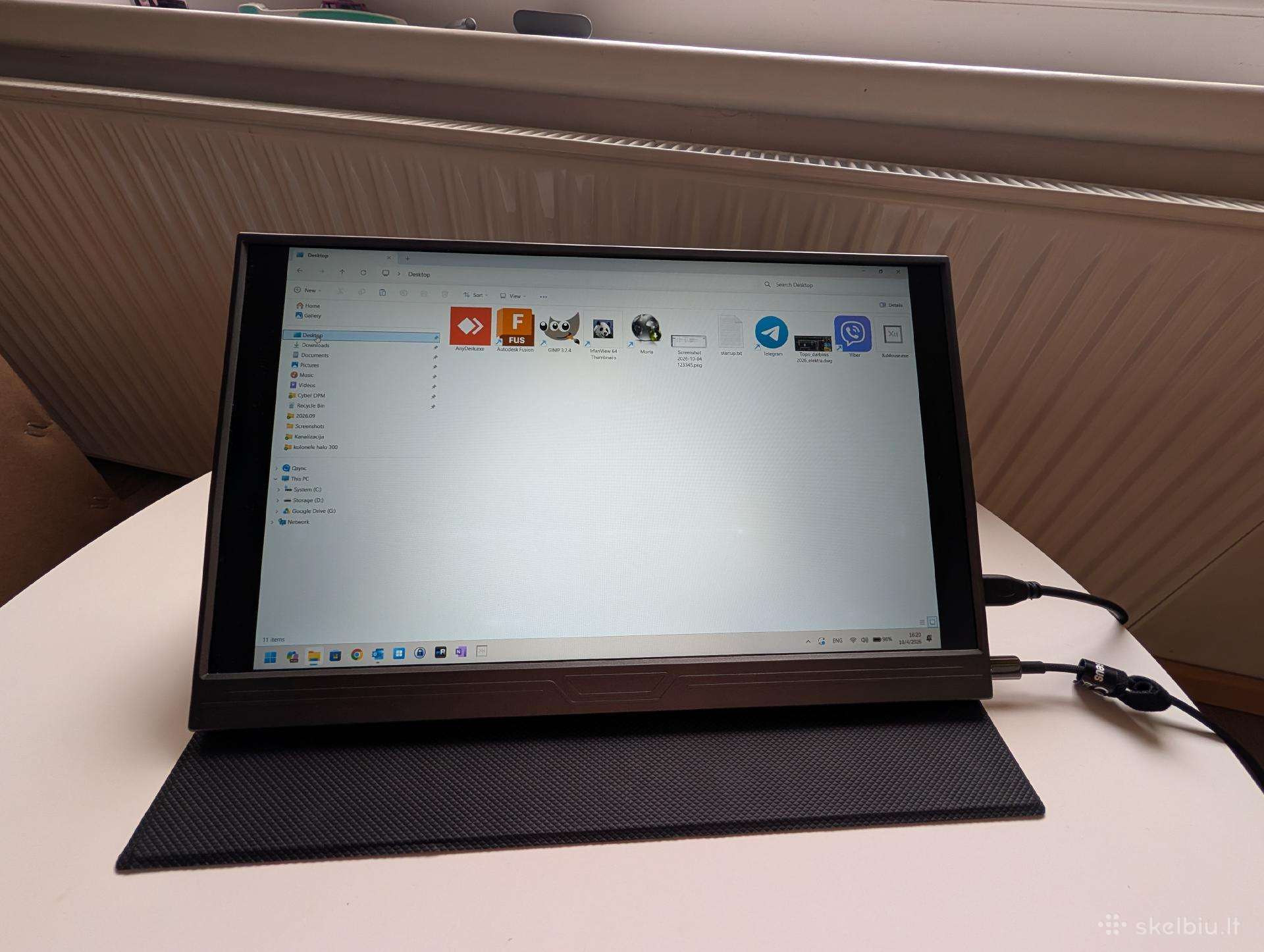 Nešiojamas monitorius 15,6" LCD – Hdmi / Usb-c