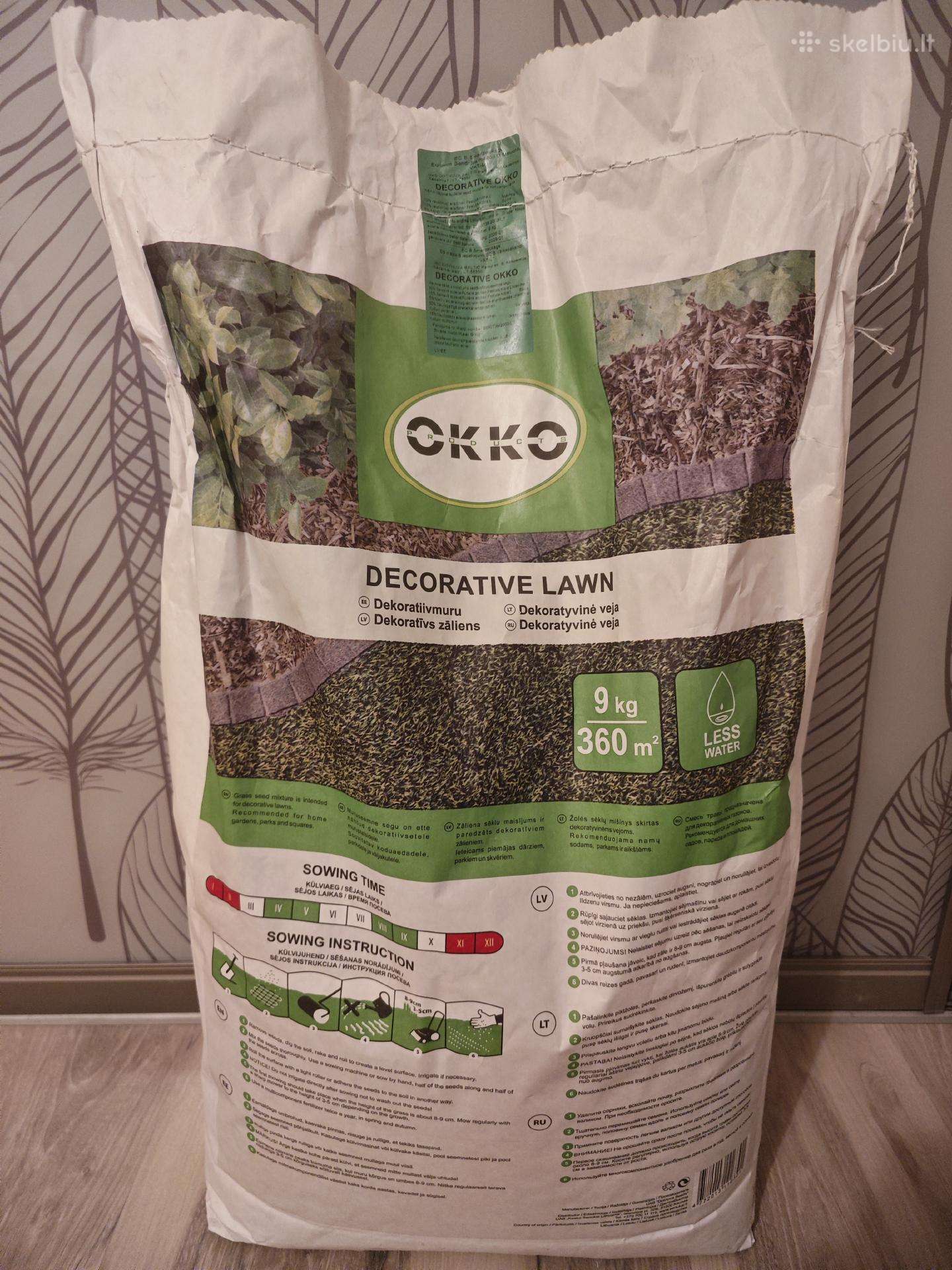 Okko dekoratyvinės vejos sėklos 6,2kg