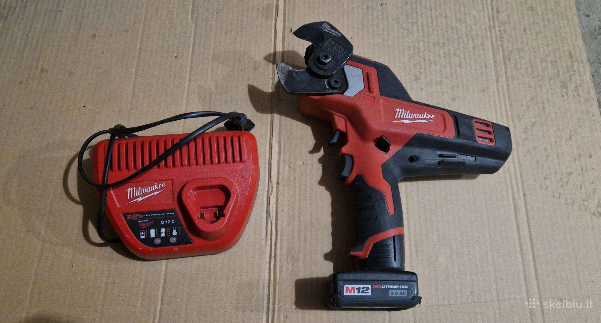 Akumuliatorinis kabelių kirptuvas Milwaukee M12cc