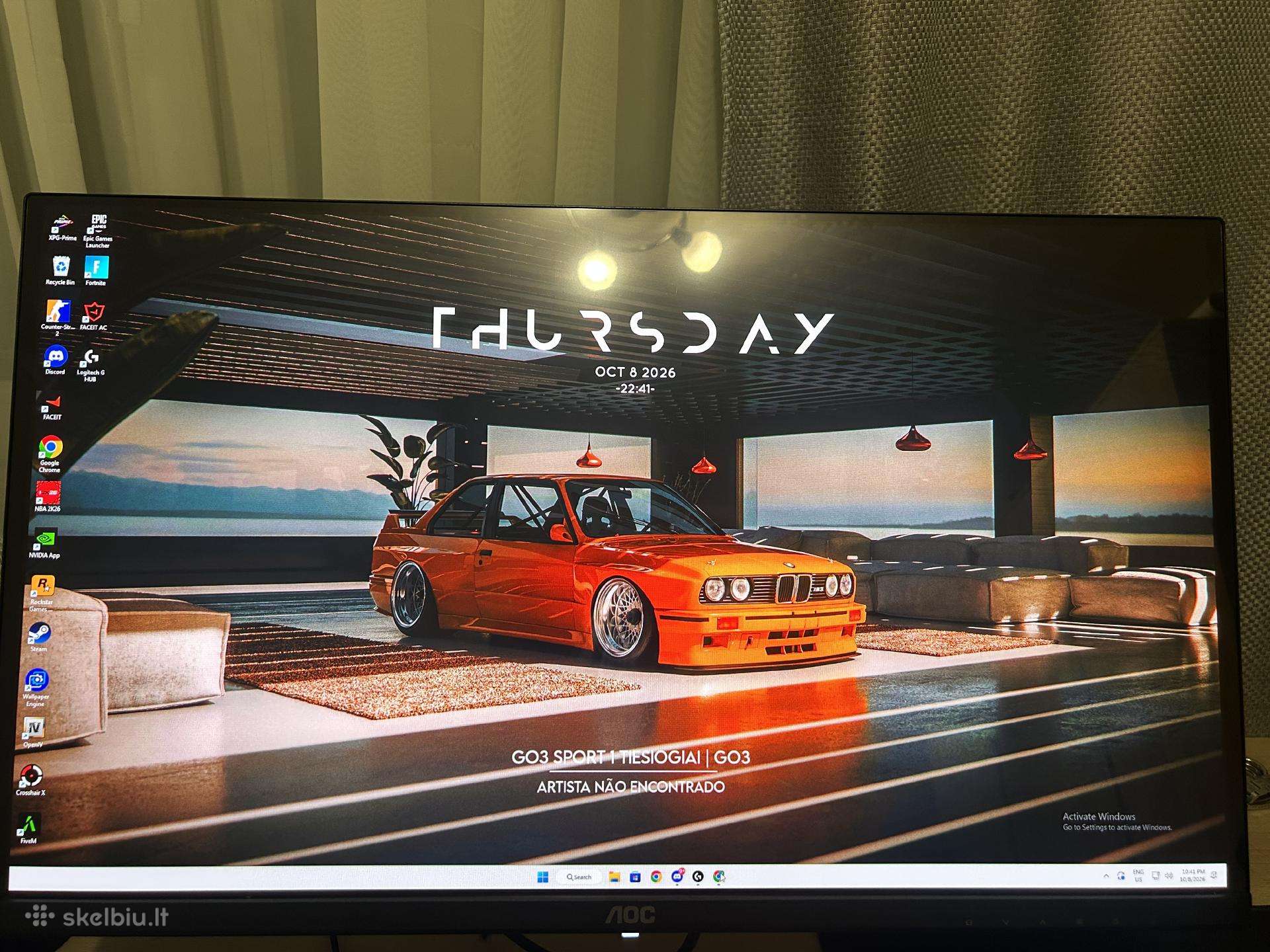 Monitorius Aoc Q27g4sdr 26.5" Qhd Qd-oled 360hz