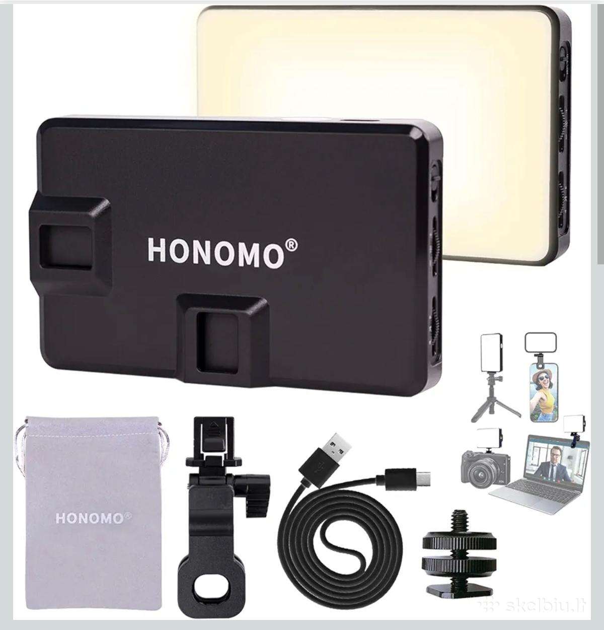 Fotografijos ir vaizdo įrašų LED šviestuvas Honomo