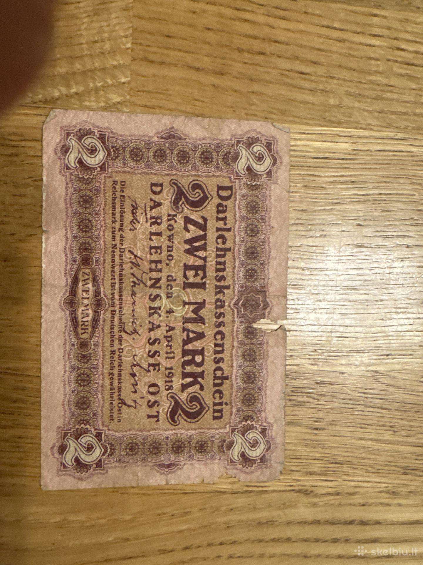 Vokietijos, 2 ost markių banknotas