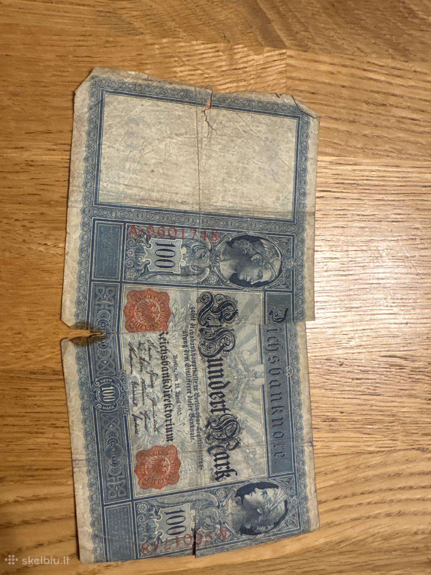 Vokietijos 100 markių banknotas