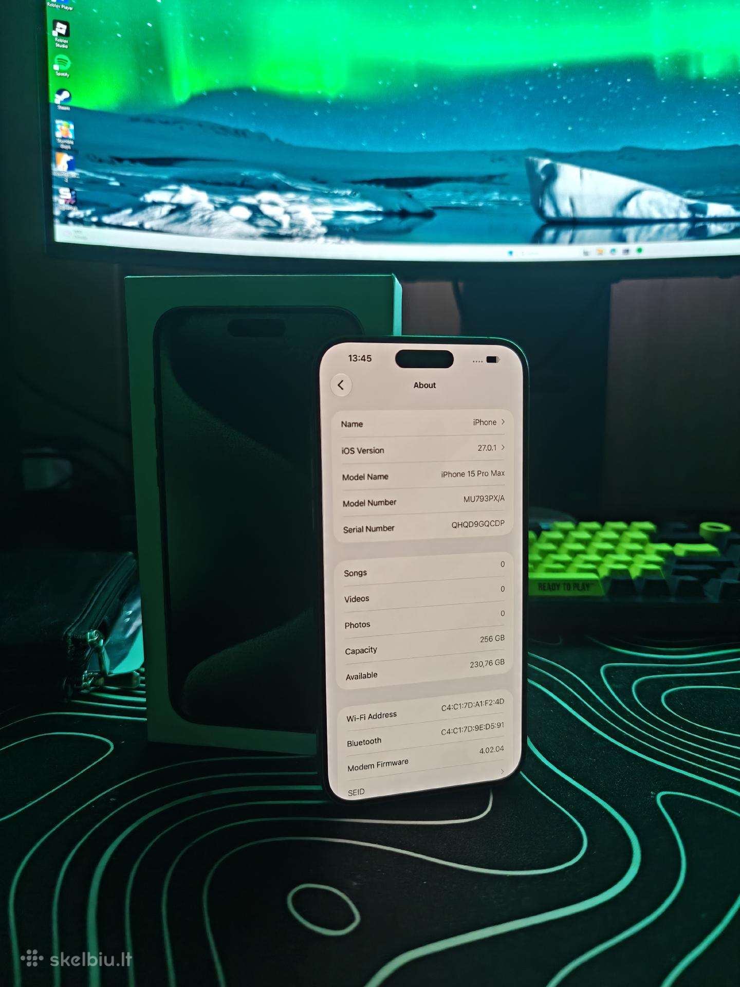 iPhone 15 Pro Max 256 GB 89%