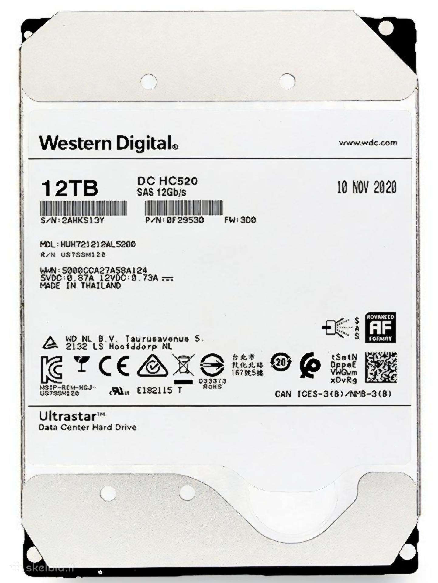 Sas HDD 3.5" 12tb 12g, 6b, 4tb, 1tb
