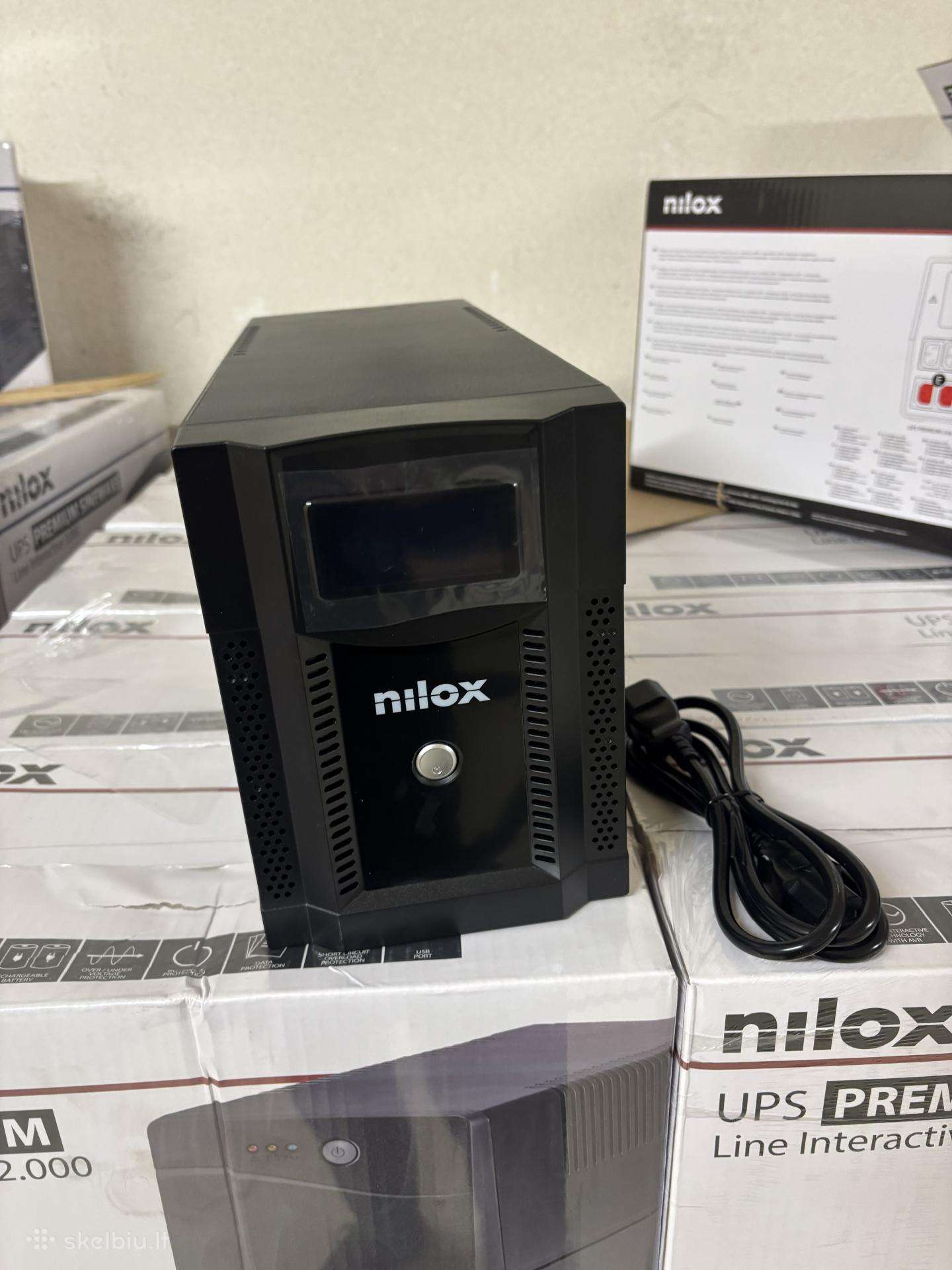 Nauji Nilox Ups: 3000va (sinusas), 2000va, 1200va