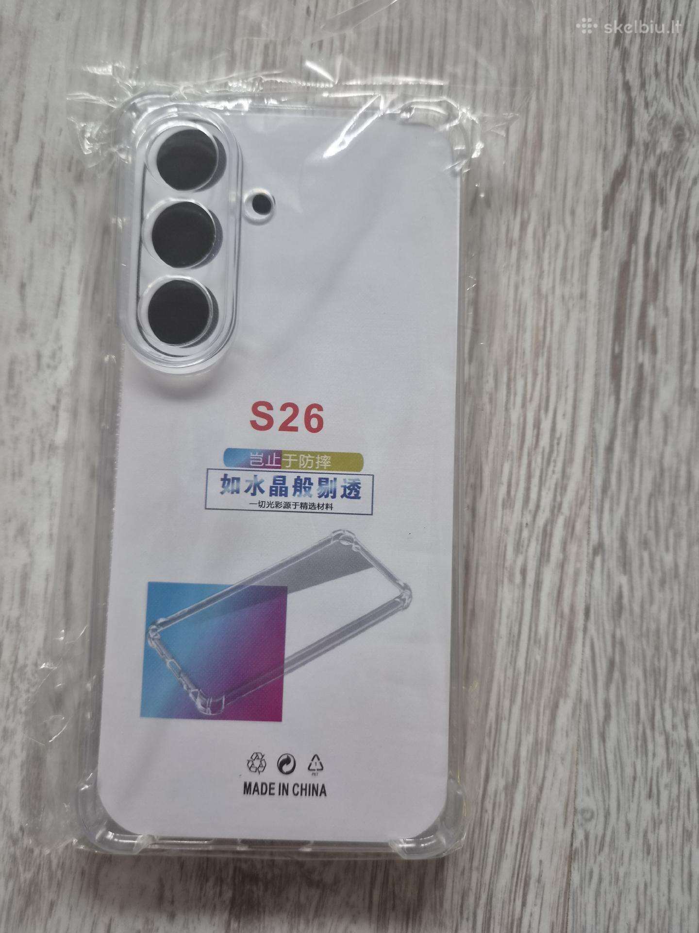 Skaidrus Samsung S26 dėkliukas