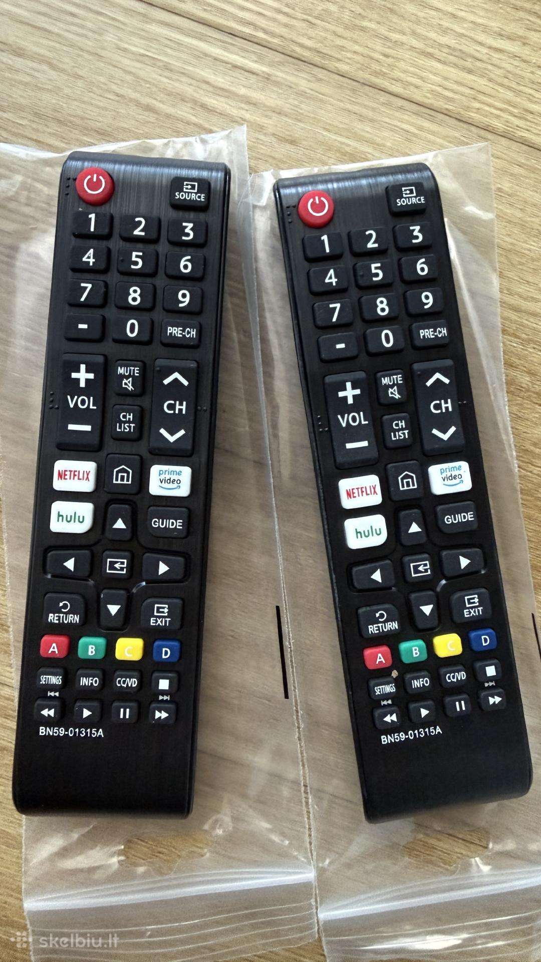8€ už du Samsung TV pultelius.