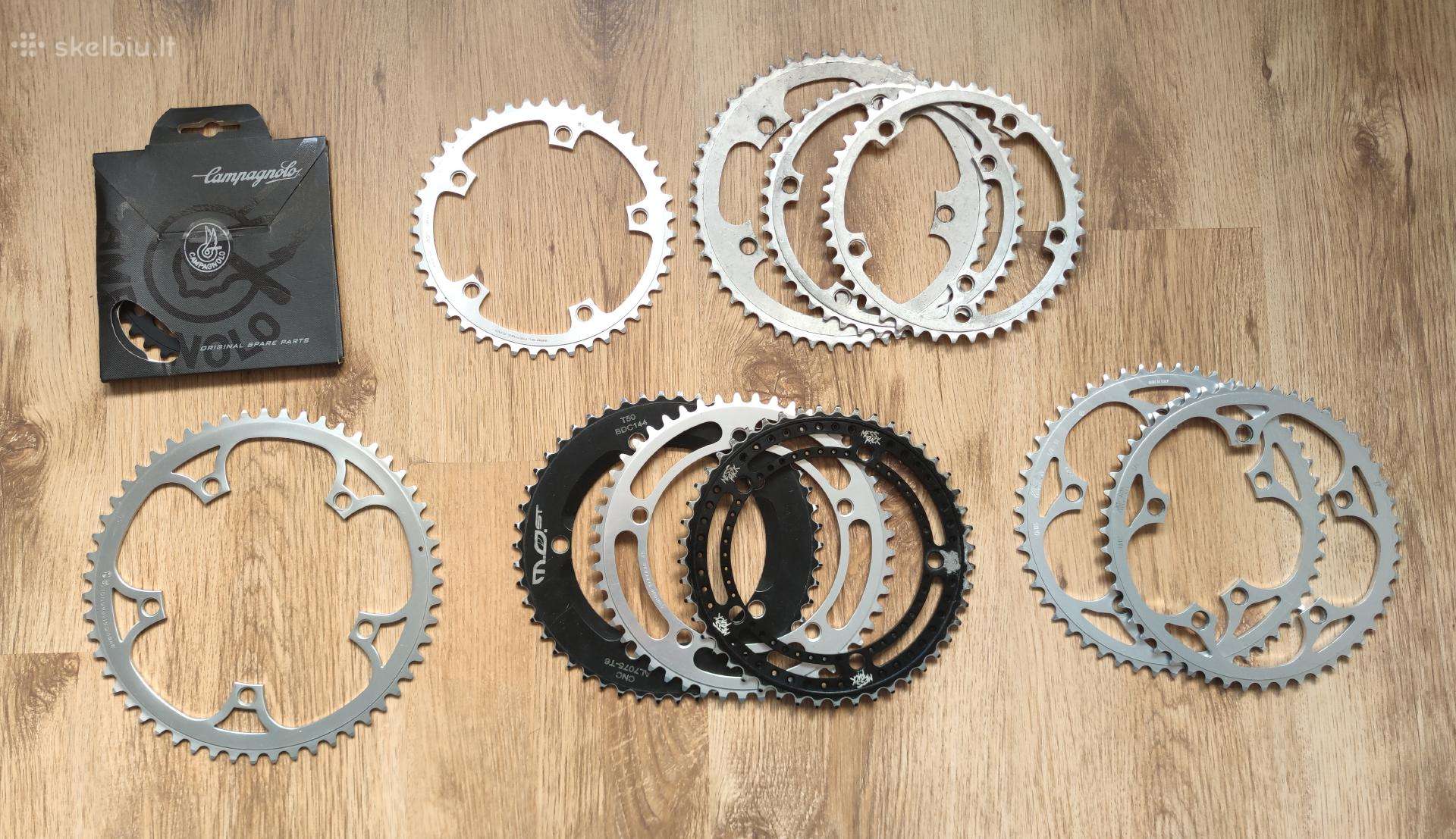 Priekinės žvaigždės chainrings 144 135 130 110 Bcd