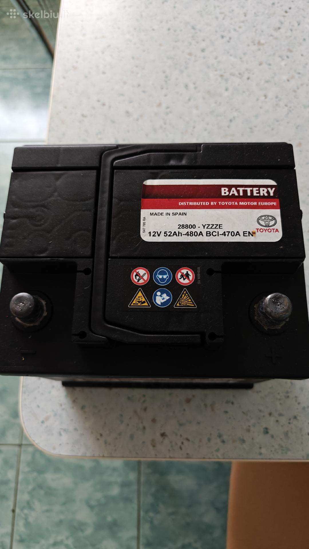 Parduodu akumuliatorių 12v 52ah-480a