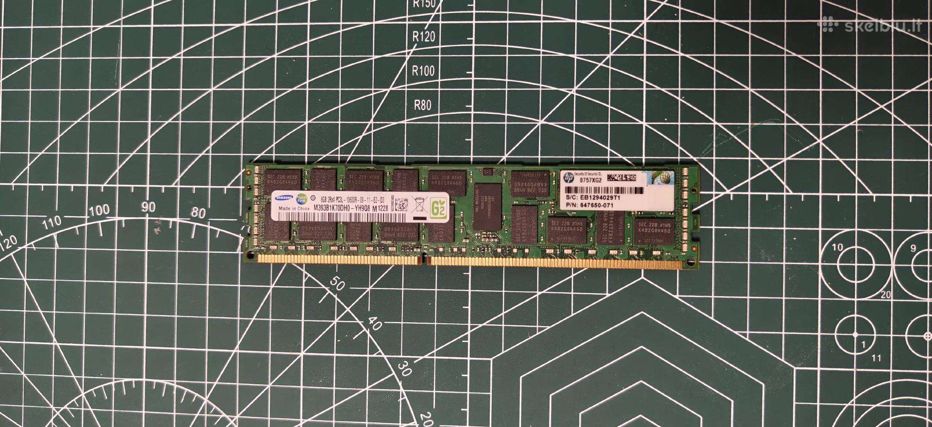 8gb Ddr3l 1333mhz Pc3l-10600r Ecc RAM atmintis