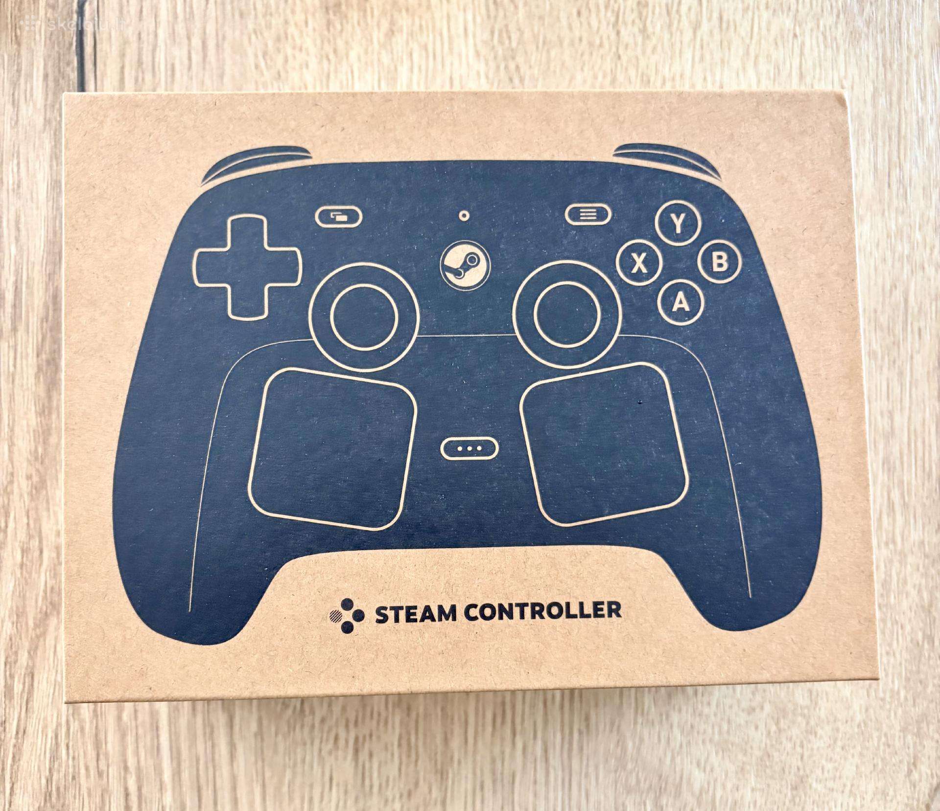 Steam controller, steam machine pultas