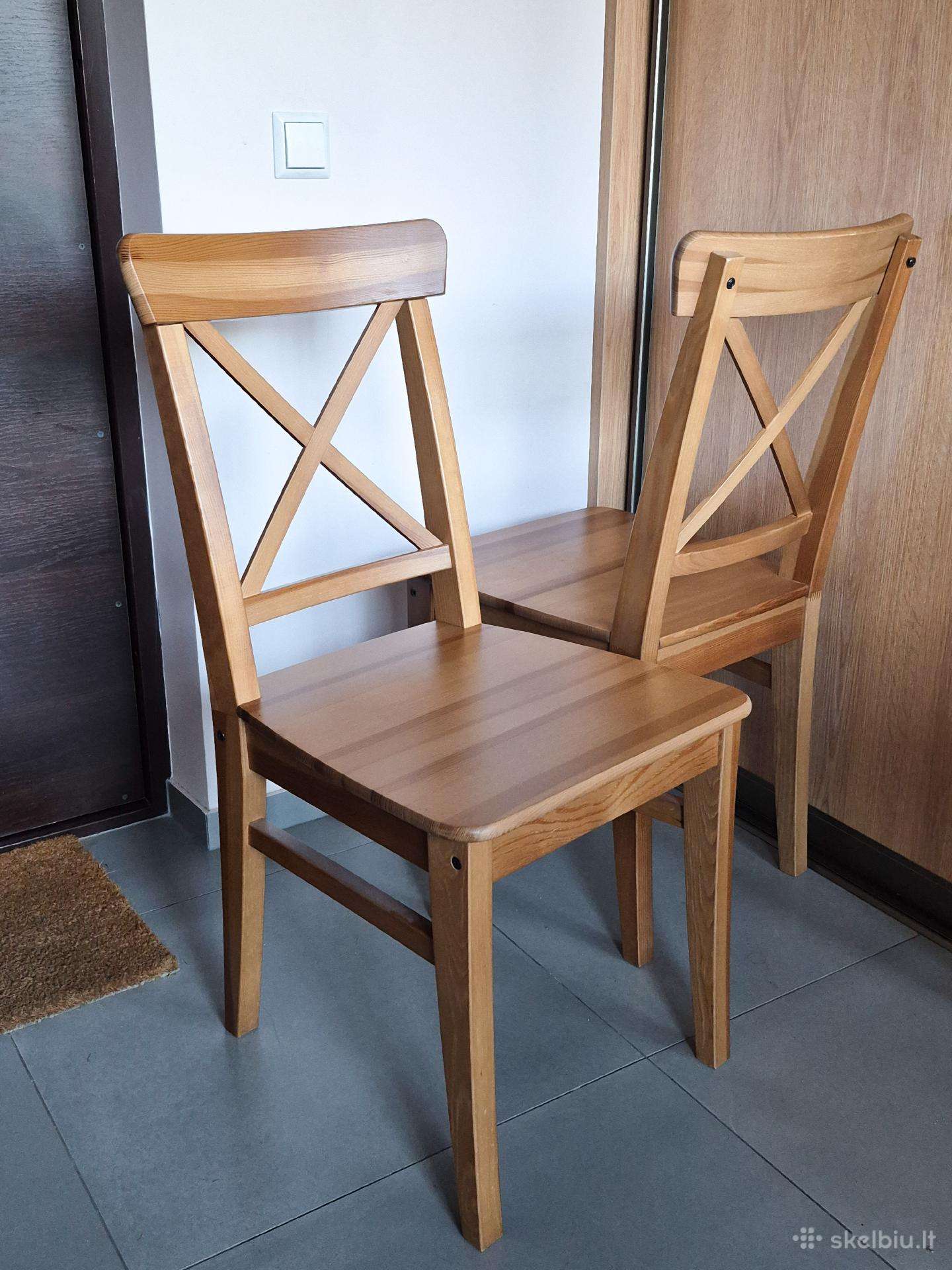 Medinės Ikea kėdės, 2 vnt.