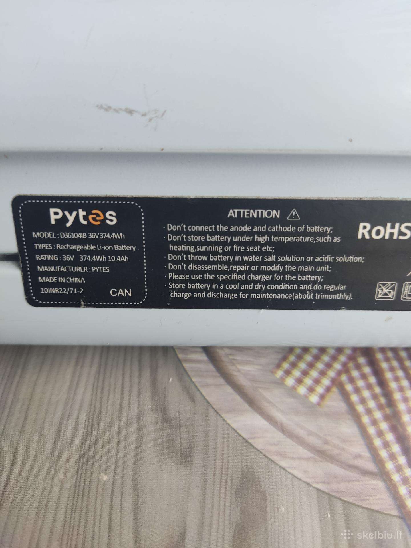 "Pytes" 36 V l.j. baterija