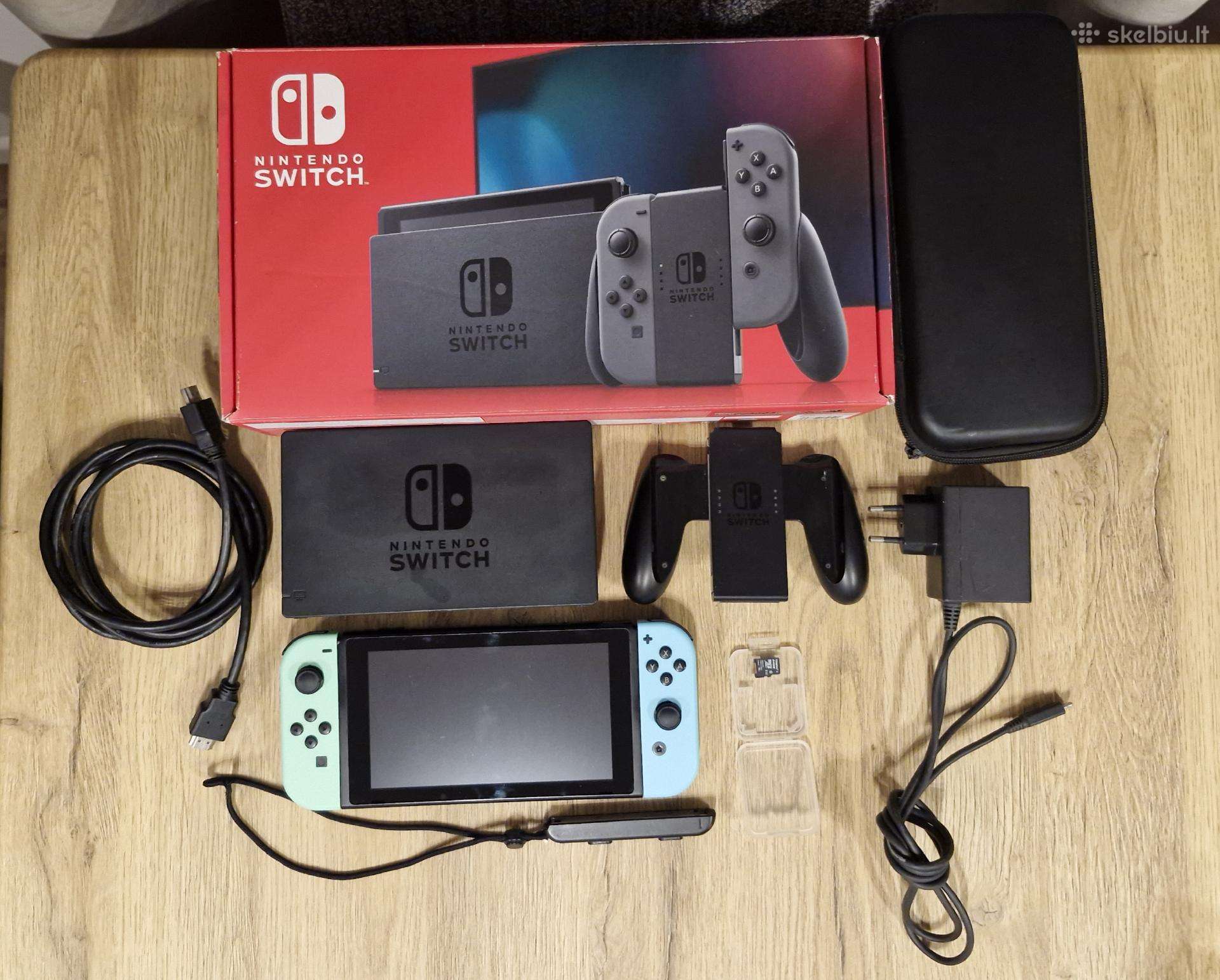 Nintendo switch v2+atminties korta