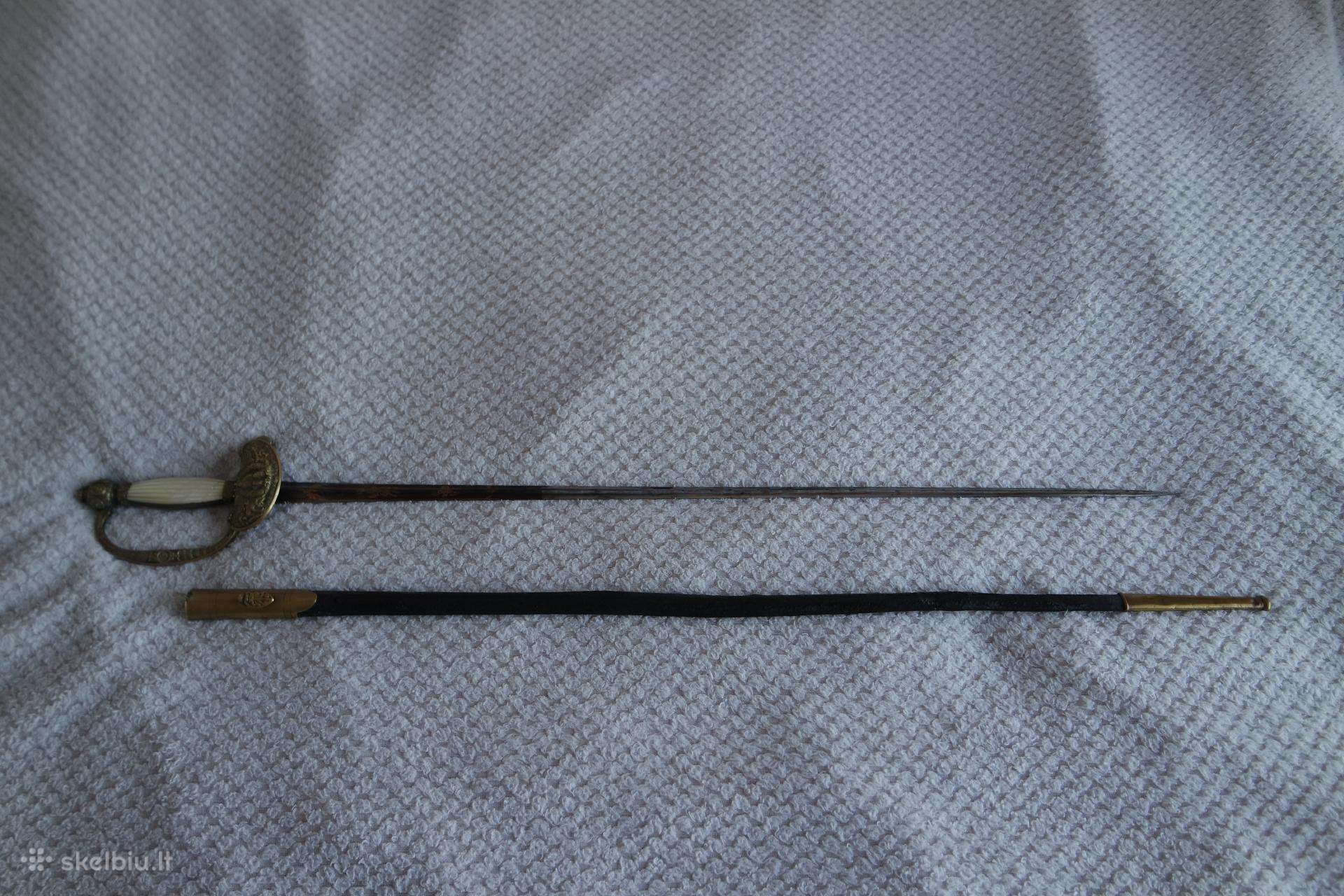 Prancūziška rūmų špaga/kardas