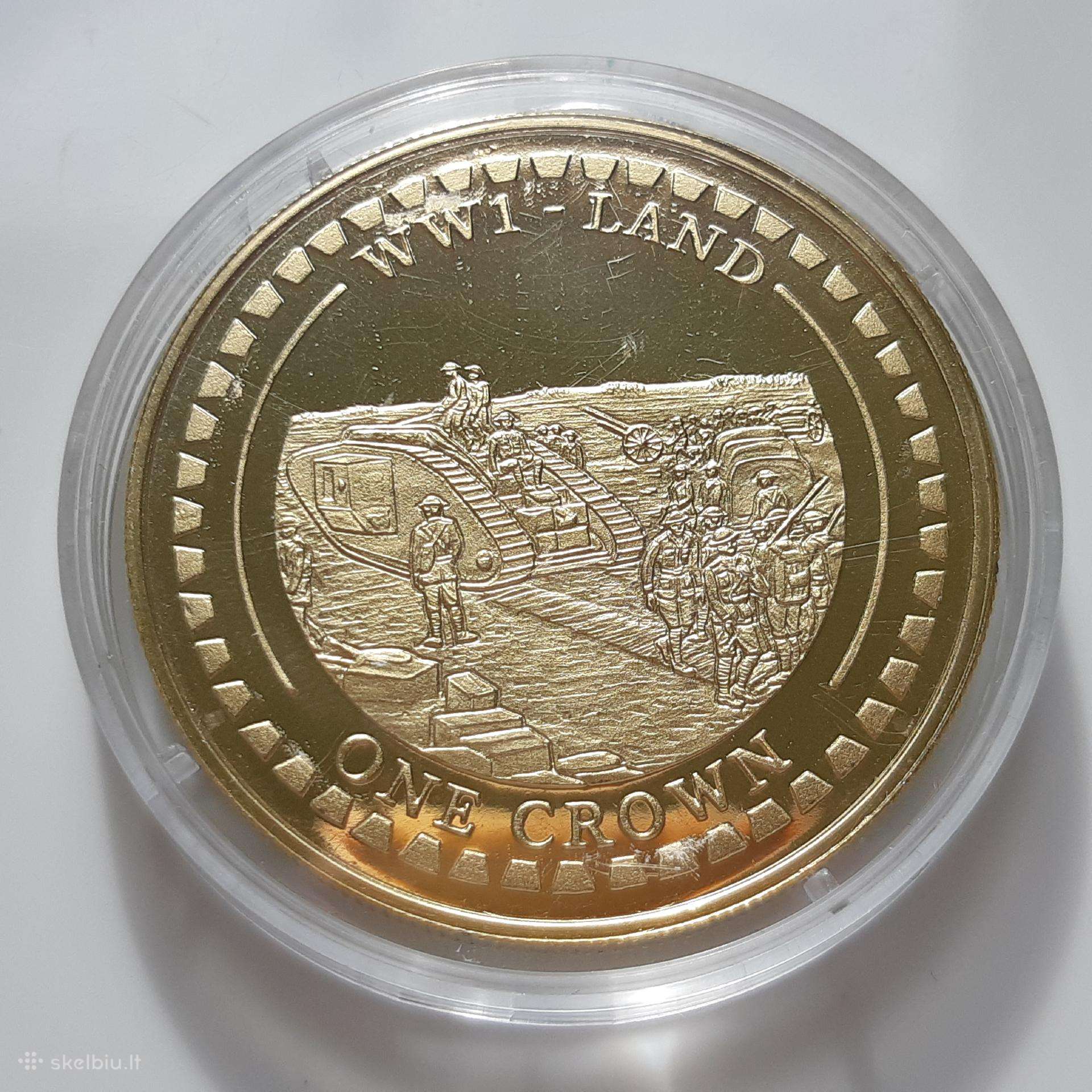 Gibraltaras 1 krona Karas 2014