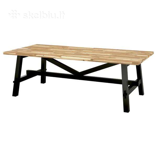 Ikea Skogsta valgomojo stalas iš akacijos masyvo