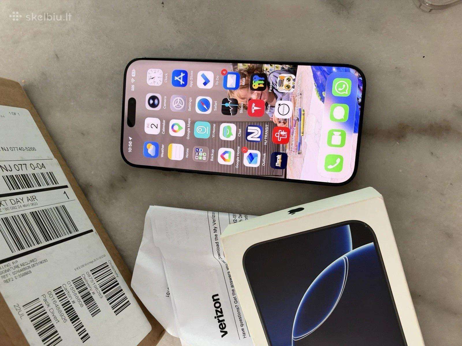Apple iPhone 16 Pro Max 512gb juodas atrakintas