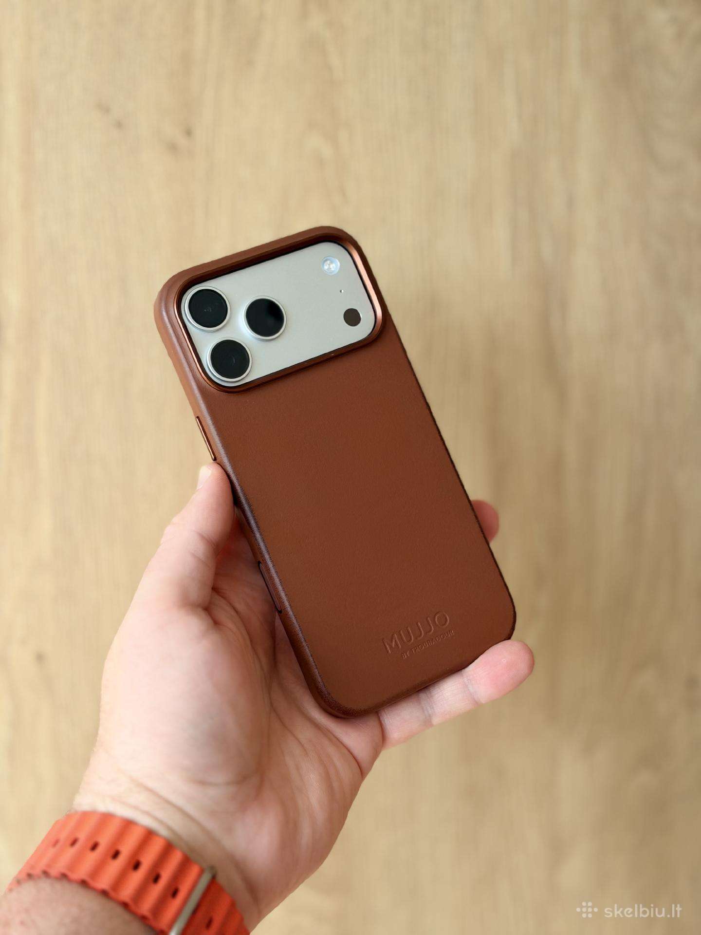 Kaip naujas! iPhone 17 Pro Max + Mujjo dėklas.