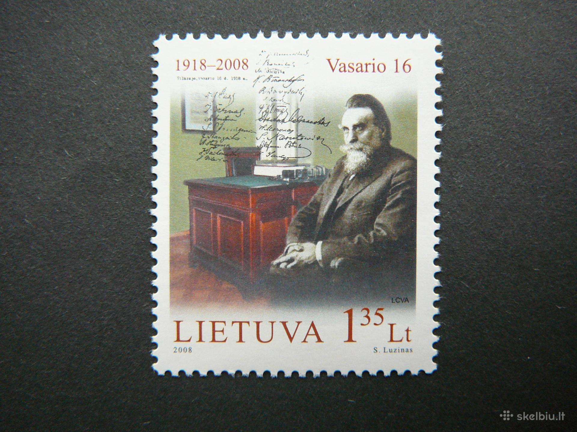 Lietuva 2008 J. Basanavicius Vasario 16 Mnh lit963