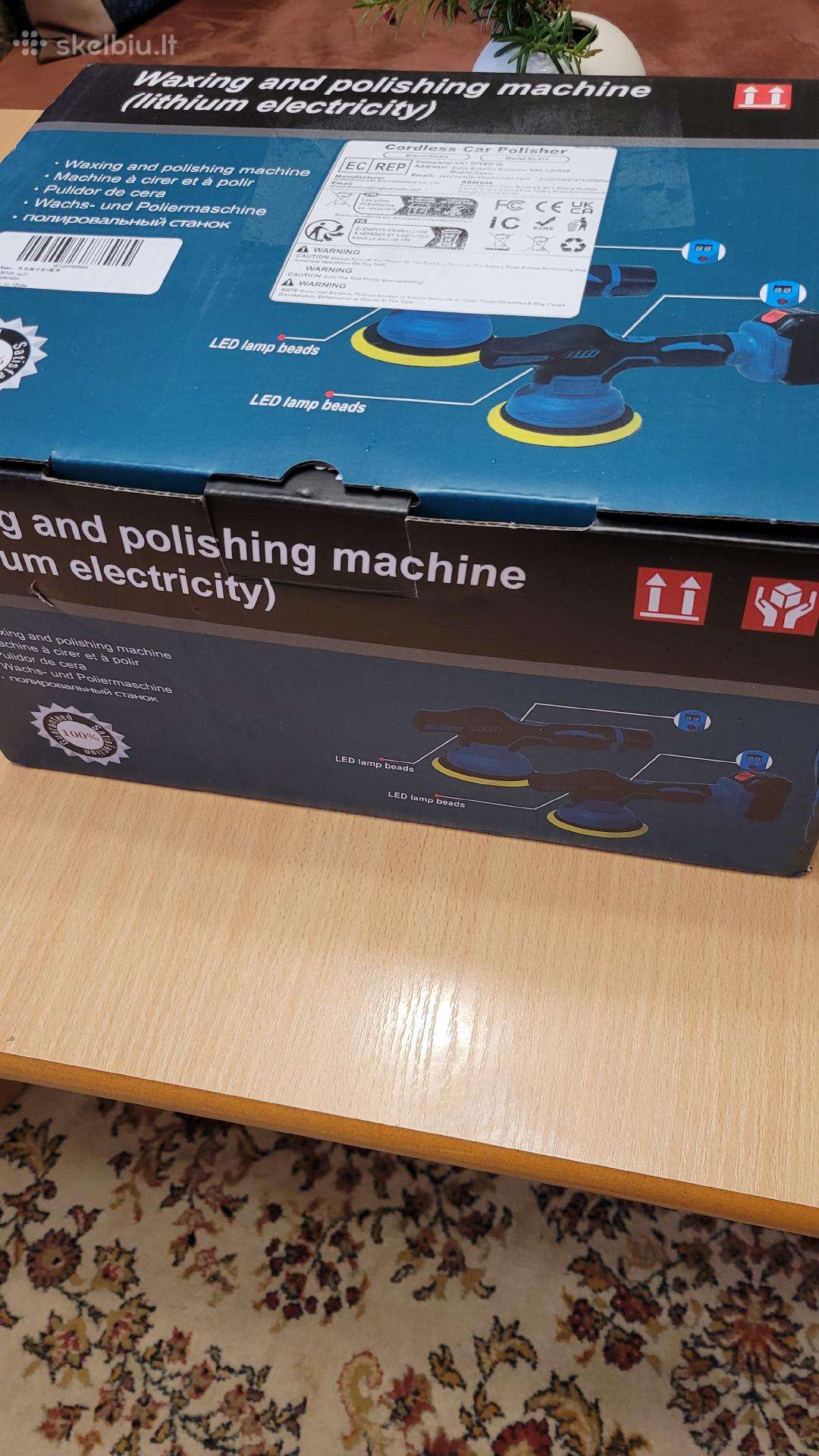 Šlifuoklis poliruoklis akumuliatorinis
