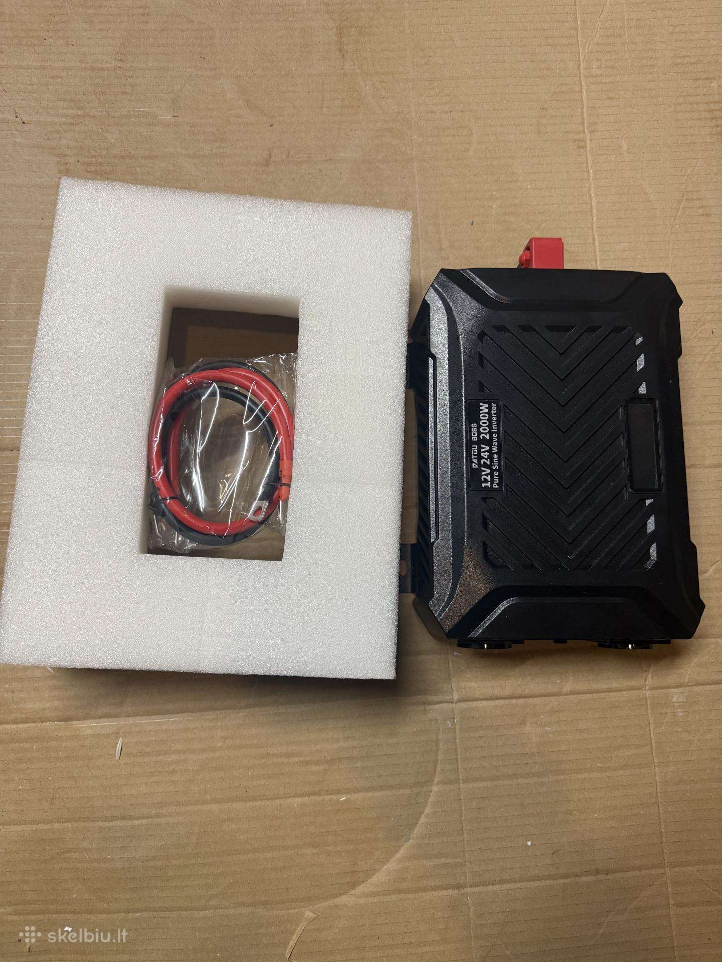 12 V 2000 W grynos sinusoidės inverteris