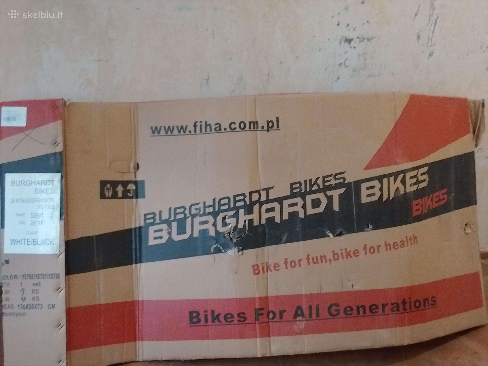 Parduodu naują dviratį Burghardt.