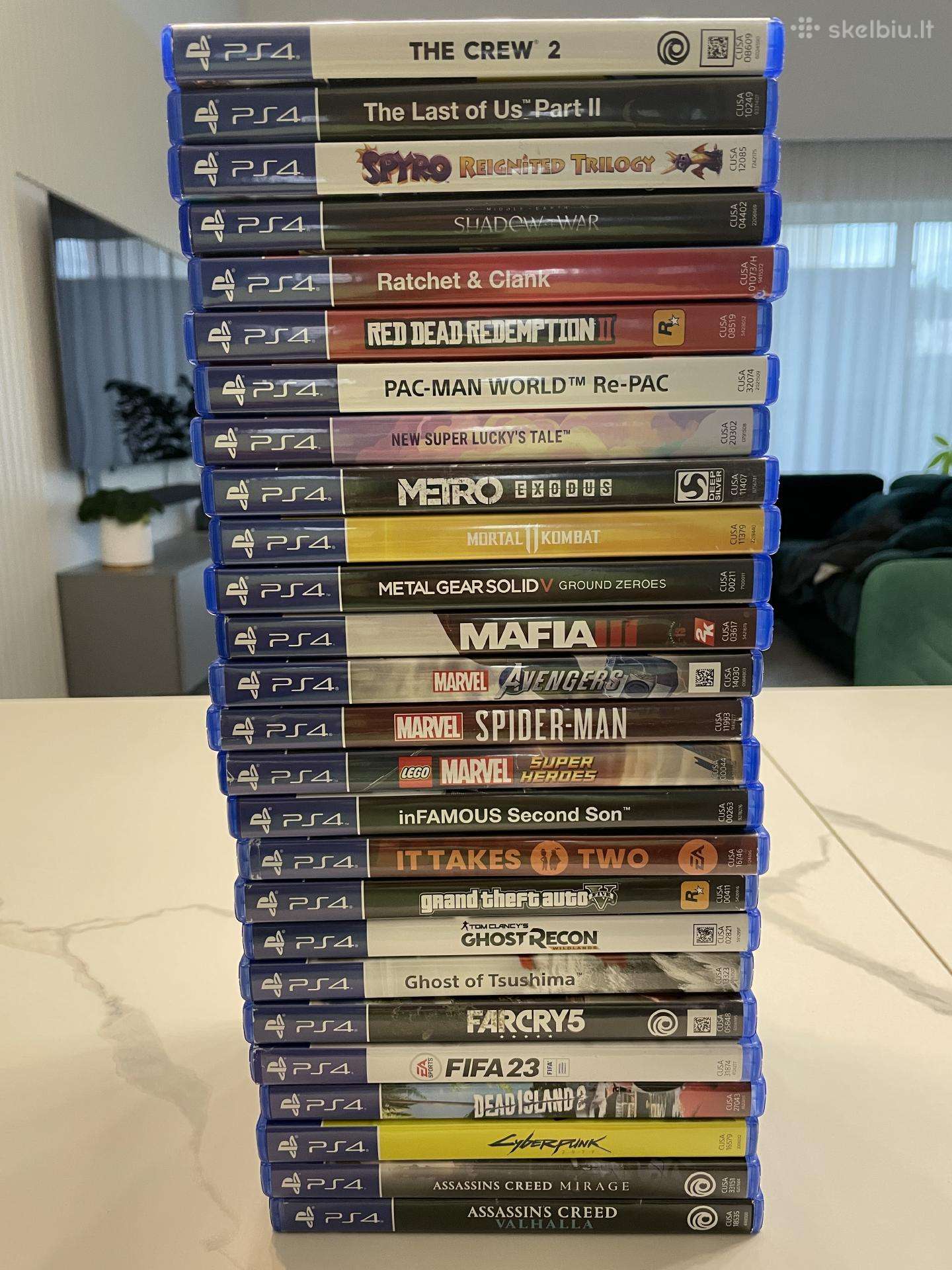 Ps4 naudoti žaidimai